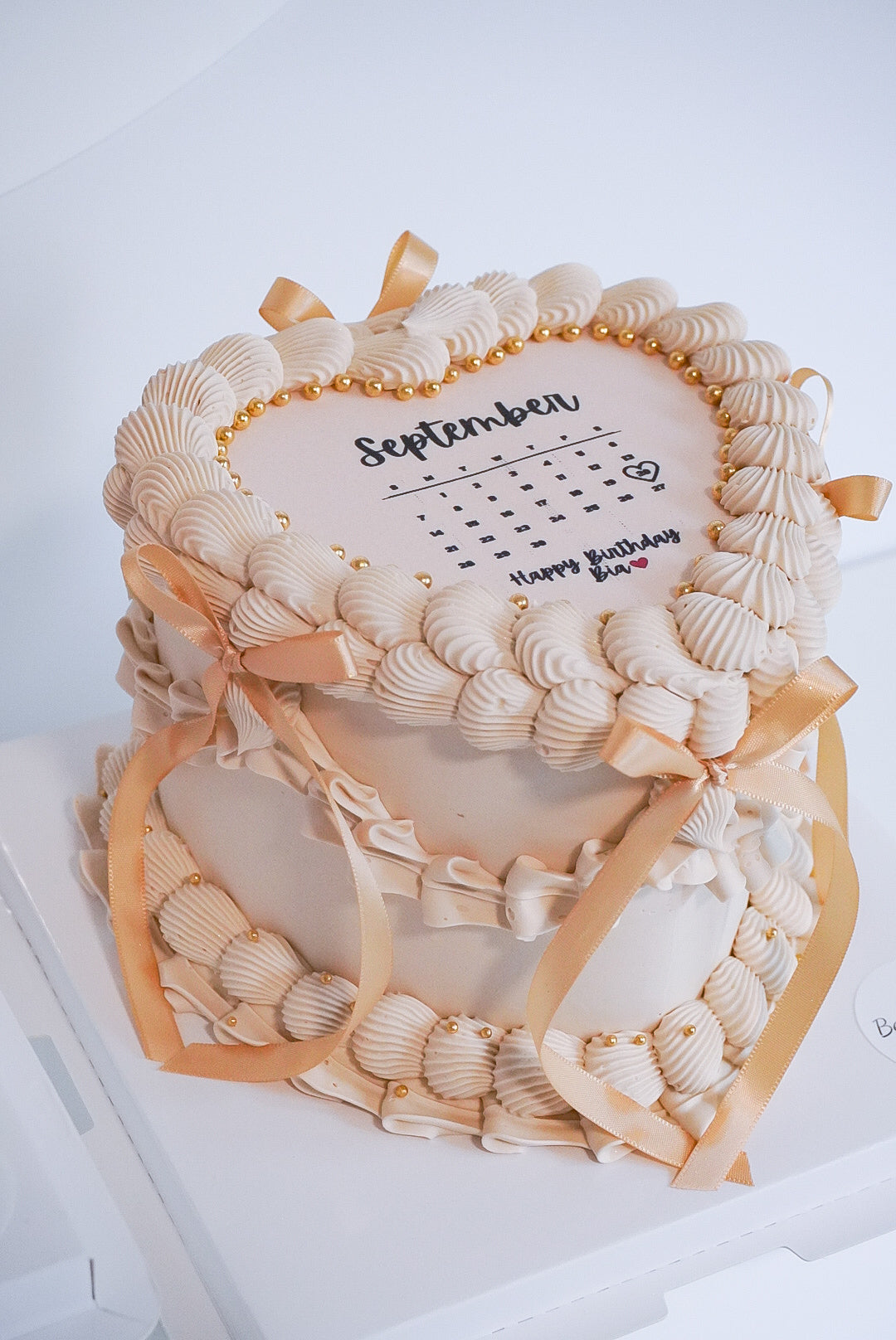 Calendar Custom Heart Cakes