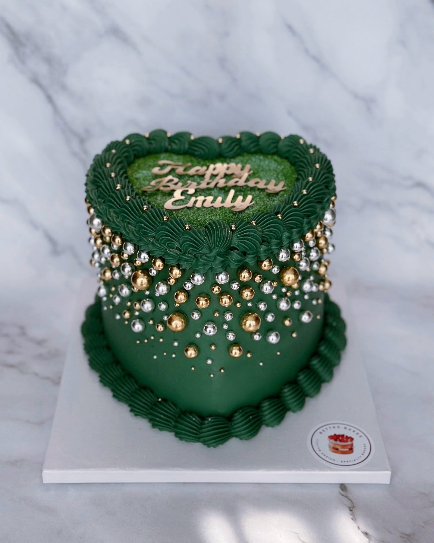 Edible Pearl Cascade Cake