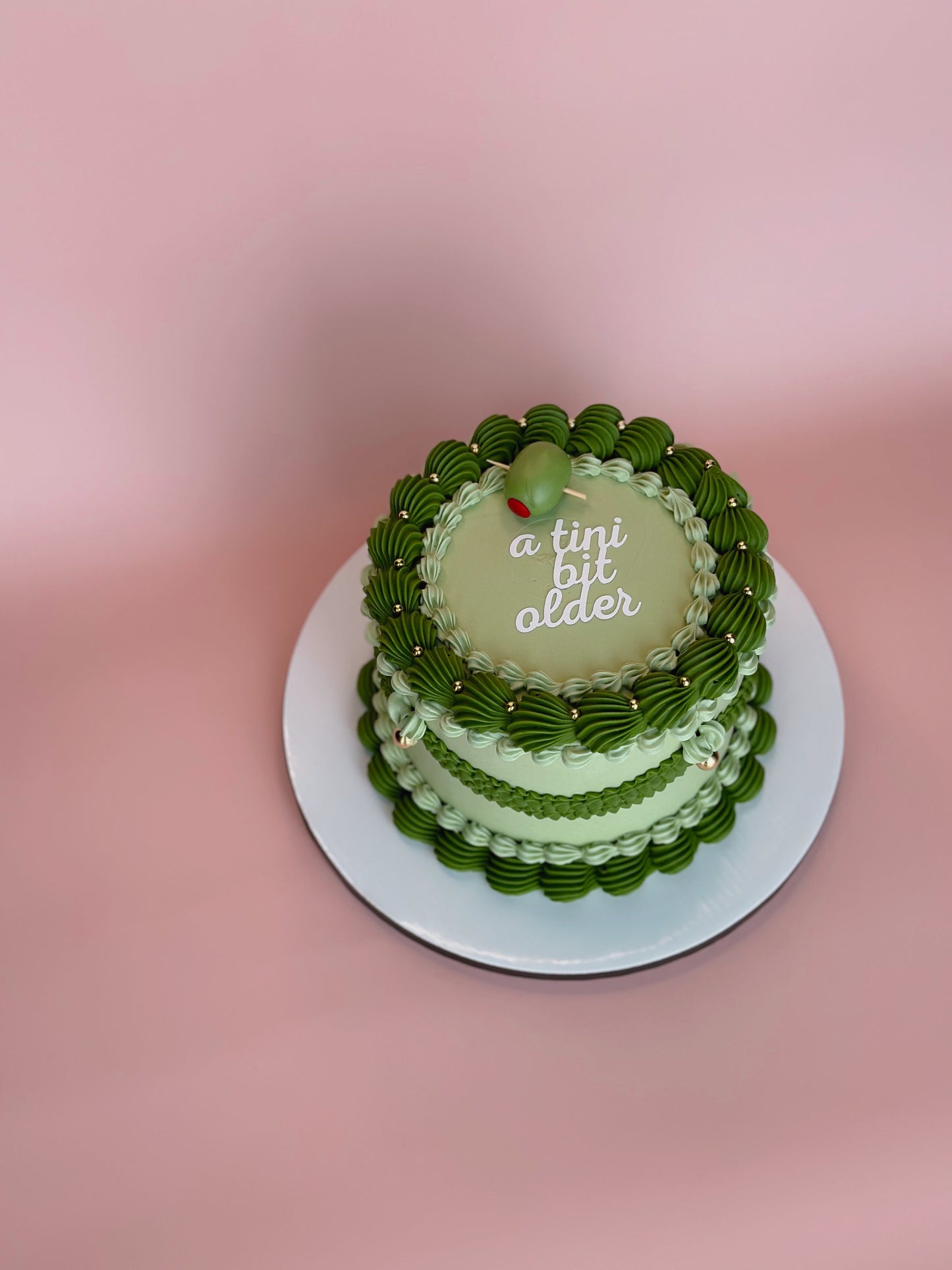 Green Custom Round Cakes