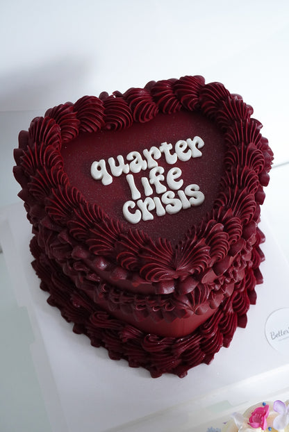 Red Custom Heart Cakes