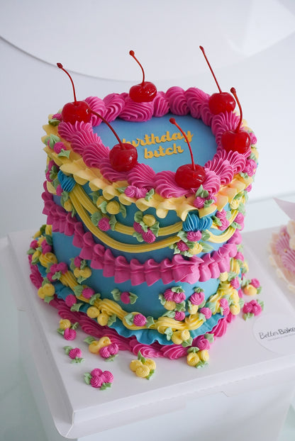 Extra Decorations Custom Heart Cakes