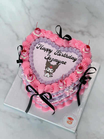 Extra Decorations Custom Heart Cakes