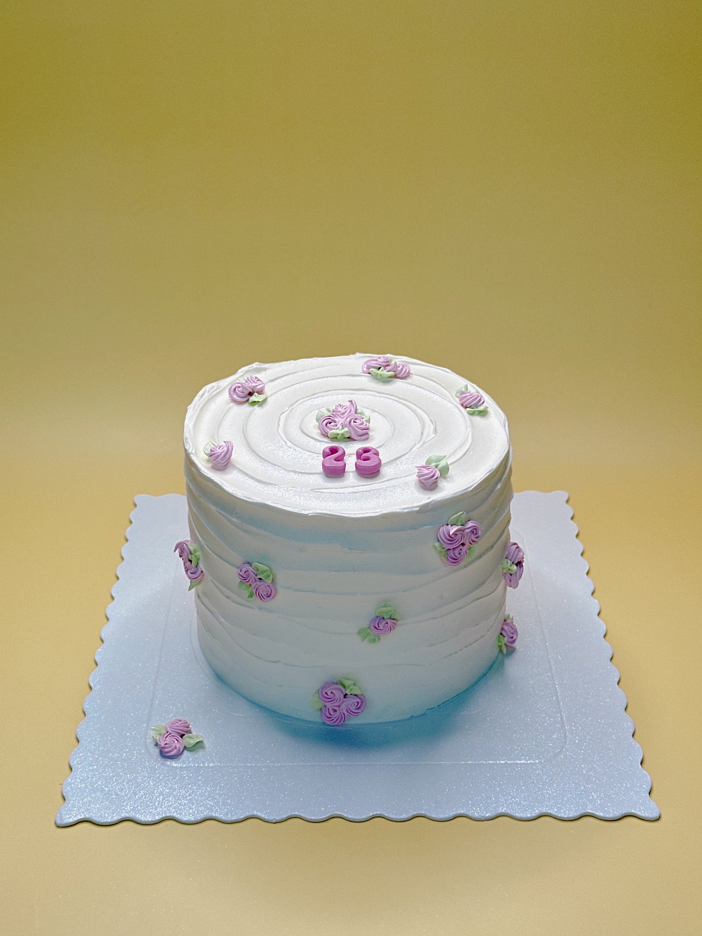 White Custom Round Cakes