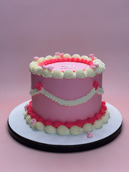 Pink Custom Round Cakes