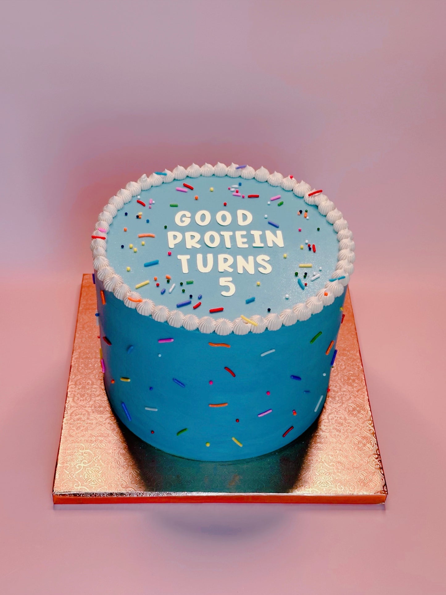 Blue Custom Round Cakes