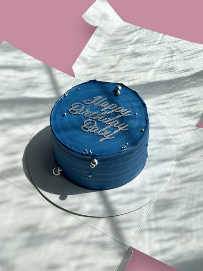 Blue Custom Round Cakes