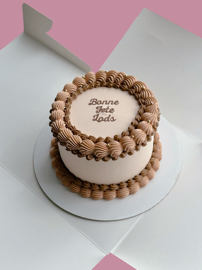 Brown Custom Round Cakes