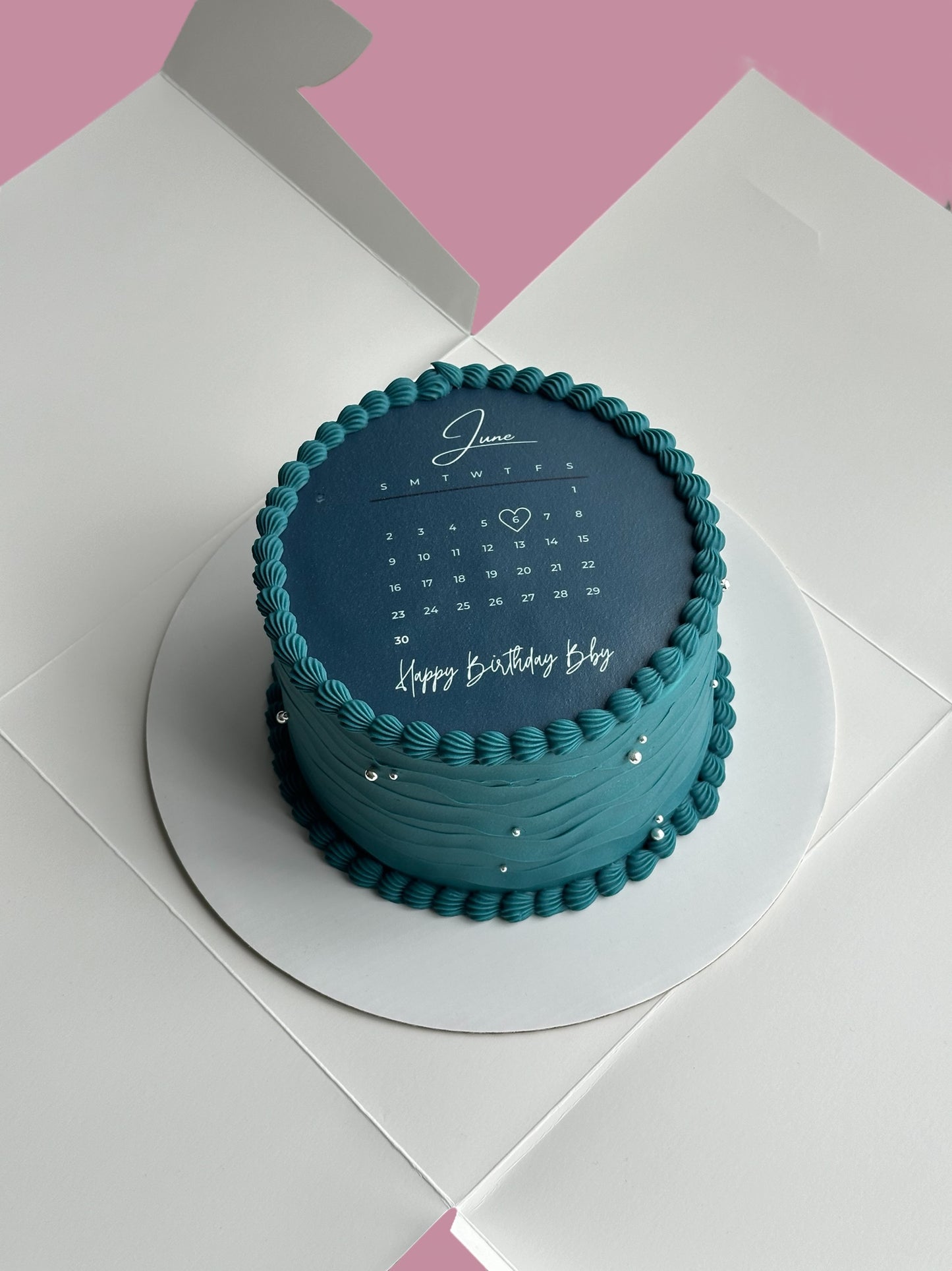 Calendar Custom Round Cakes