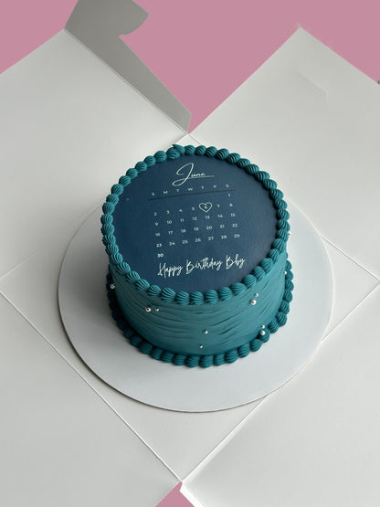 Calendar Custom Round Cakes