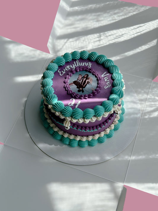 Purple Custom Round Cakes